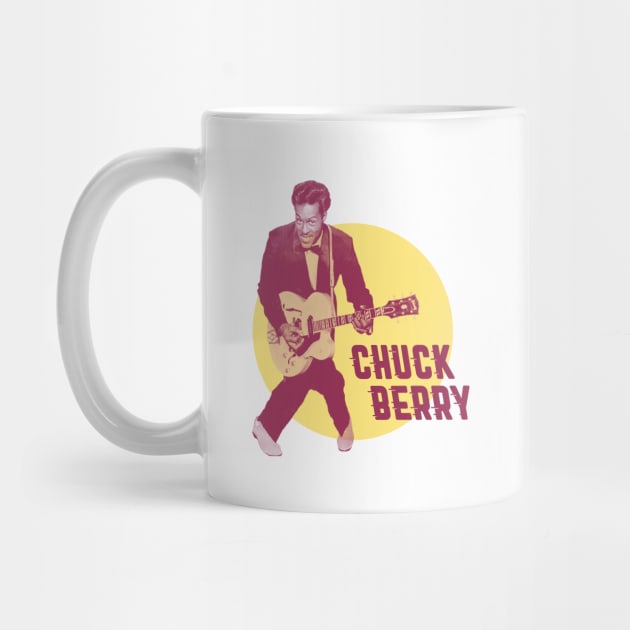 Chuck Berry - Father of Rock and Roll RETRO by Pitchin' Woo Design Co.